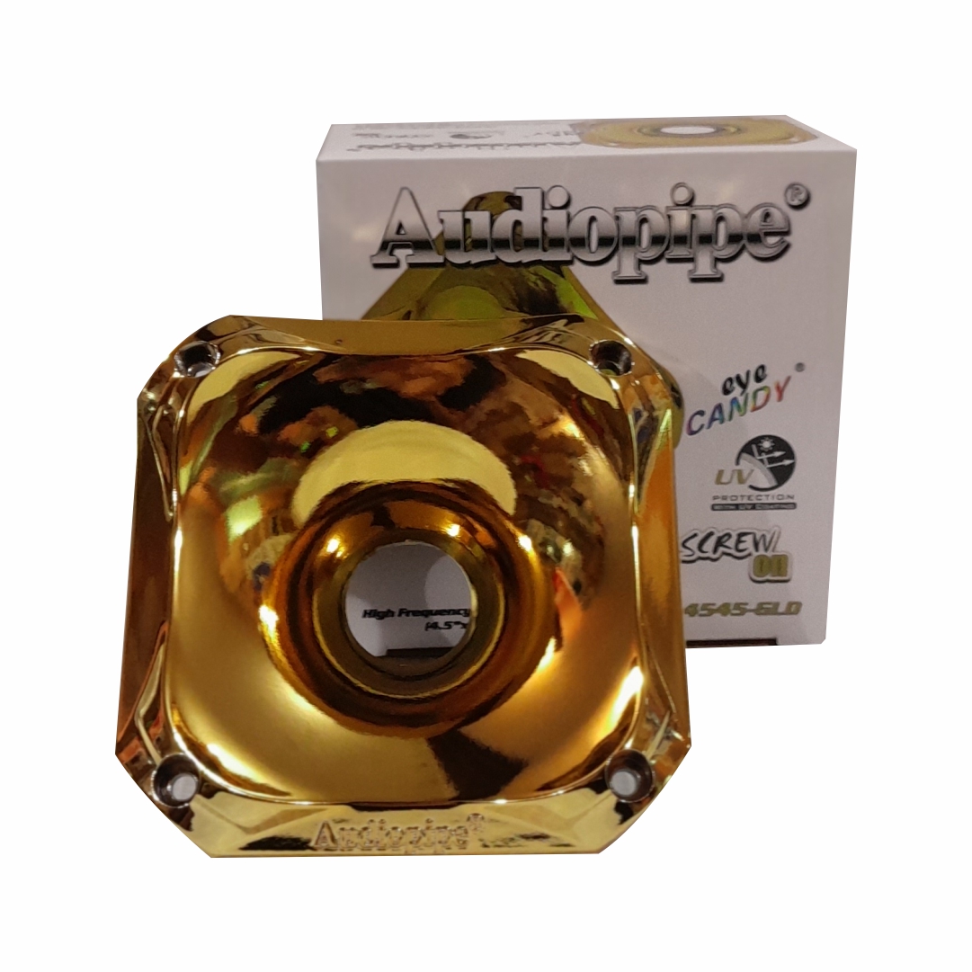  DIFUSOR 1 Pulgadas DORADO 4.5 PulgadasX4.5 Pulgadas AUDIOPIPE ROSCA METALICA 1 Pulgadas   