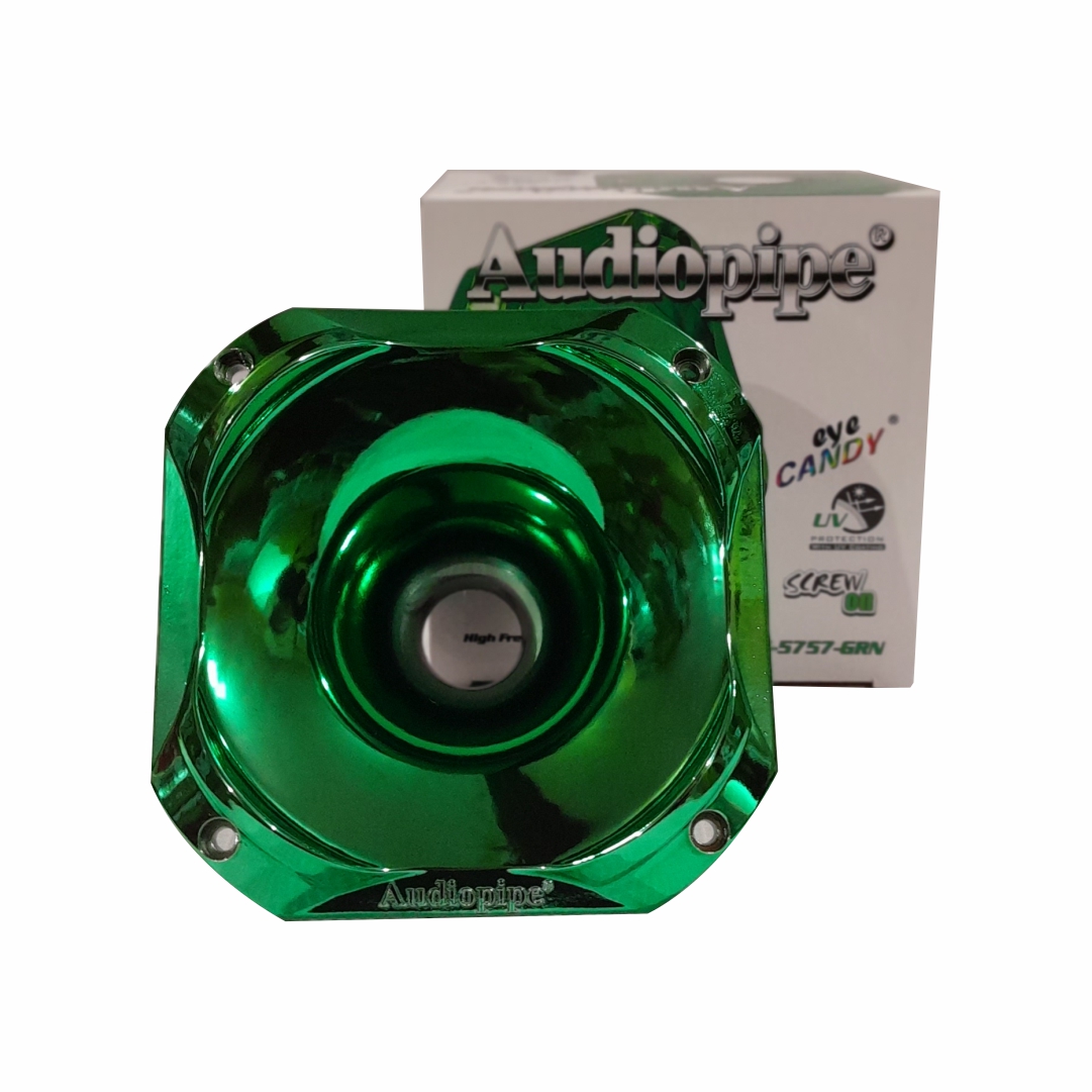  DIFUSOR 1 Pulgadas VERDE 4.5 PulgadasX4.5 Pulgadas AUDIOPIPE ROSCA METALICA 1 Pulgadas   