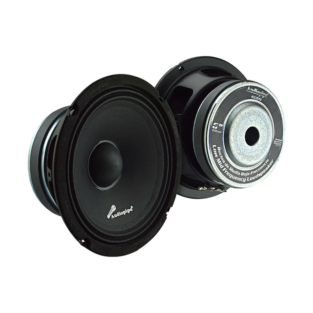  MEDIO  6.5 Pulgadas 200w 8 Ohm AUDIOPIPE 1.5 Pulgadas VC /  94dB /  70-9, 000Hz 100w RMS  