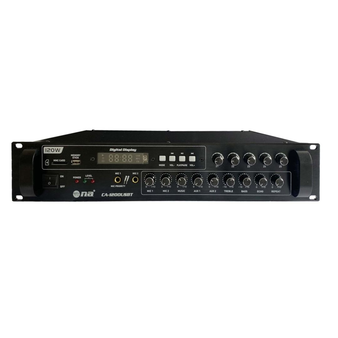  AMPLIFICADOR CON BLUETOOTH 120W RMS MP3/     