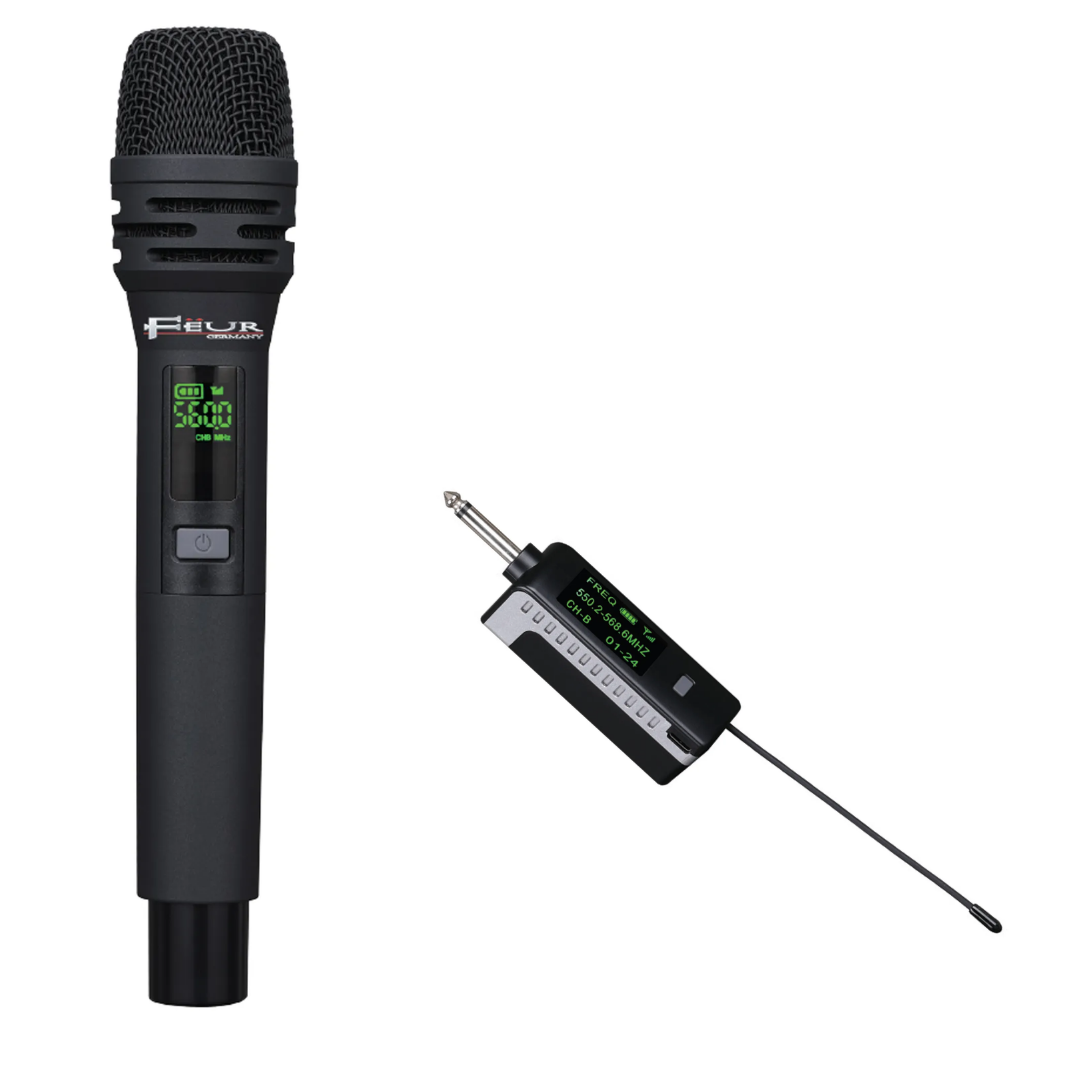  MICROFONO UHF 1 CANAL FEUR BATERIA DE LITHIUM CANAL 30x1 /  30Hz-20KHz  