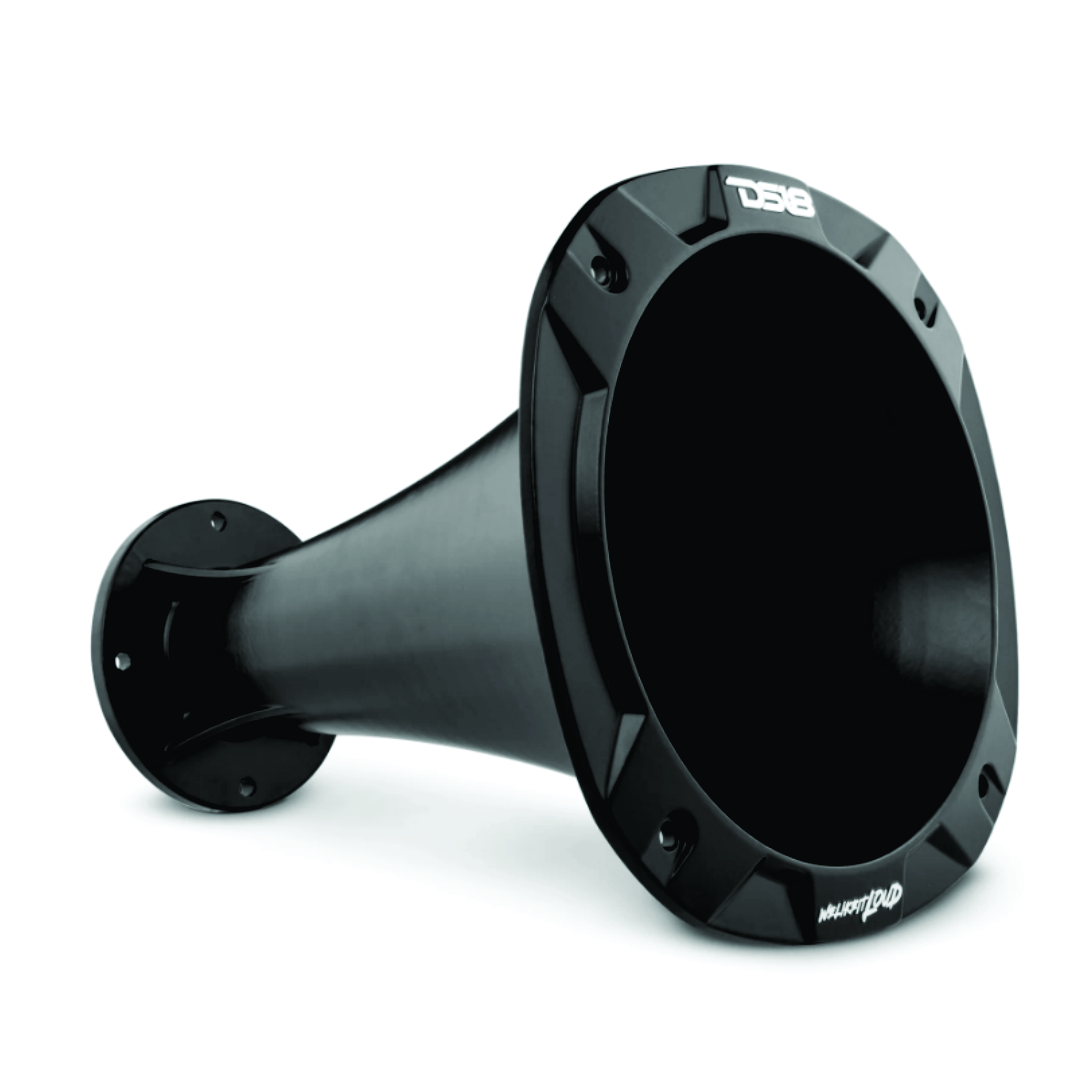 Difusor 2 Pulgadas Aluminio Negro DS18 Trompeta Larga 286MM 4 Tornillos