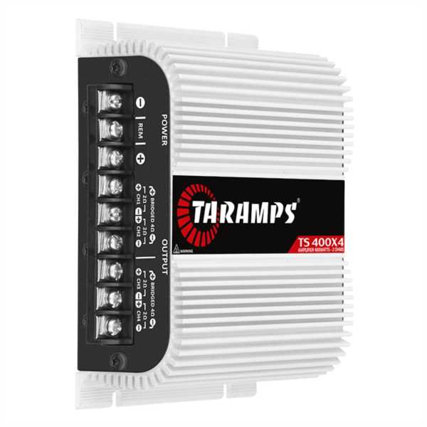  AMPLIFICADOR 4 CANALES 400w RMS TARAMPS 2-Ohm 4 X 100w RMS   