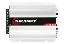  AMPLIFICADOR 4 CANALES 800w RMS TARAMPS 14.4vDC 4 OHM 544w RMS (4x134w RMS) PROTECTION SYSTEM/ OUTPUT SHORT-CIRCUIT DISEÑADA EN BRASIL 